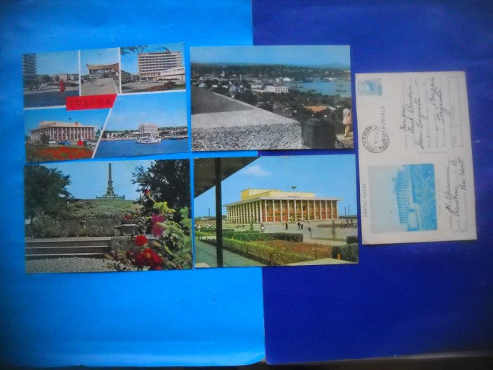 HOPCT LOT 1895 TULCEA -5 CARTI POSTALE-RSR-CIRCULATE