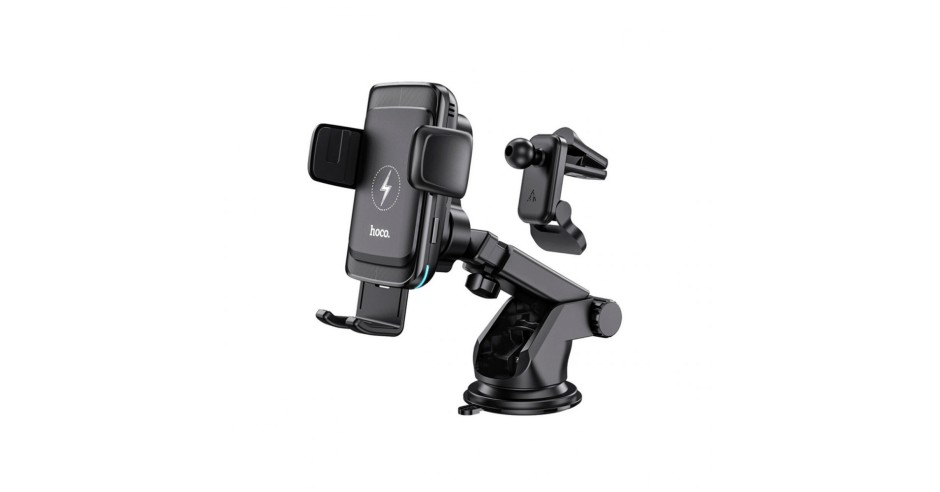Suport Auto Universal cu Incarcare Wireless 15W - Hoco Smart Alignment ...