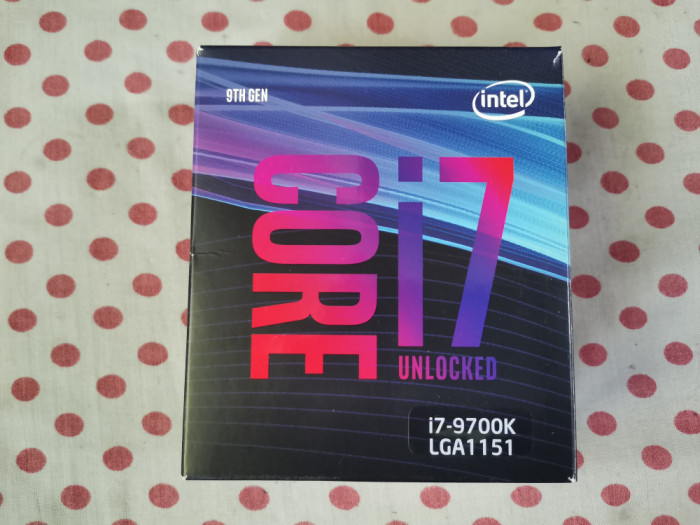 Procesor Intel Coffee Lake, Core i7 9700k 3.6GHz Socket 1151 v2.