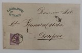 Romania 1871 - Plic circulat Bucuresti-Dorohoi francat Carol l cu Favoriti 3 bani violet