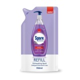 Rezerva Detergent Vase Sano Spark Lavanda, 700ml - Putere Mare de Degresare, Parfum Proaspat, Usor de Clatit