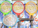 Paleta tantari muste racheta electrica cu electrosoc anti tantari capuse insecte acumulator intern 220V 50/20cm