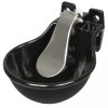 Kerbl Vas Apa Fonta 1.45L Negru, Bovine, Cai, Montaj Perete/Stalp, Conectare 1/2&quot;