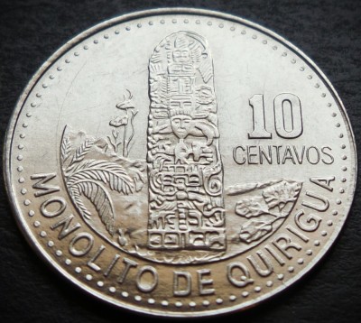 Moneda exotica 10 CENTAVOS - GUATEMALA, anul 2009 * cod 657 = A.UNC foto