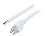 Cablu 3x14AWG NEMA 5-15, 3,5m, alb, 13A, PVC