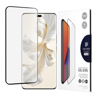 Folie pentru Honor 100 Pro, Dux Ducis Tempered Glass, Black foto