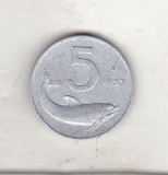 Bnk mnd Italia 5 lire 1953 , delfin, Europa