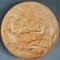 Farfurie decorativa, ceramica greceasca, semnata, mitologie - Ahile si Patrocle