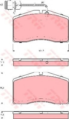 Set placute frana,frana disc AUDI A8 (4D2, 4D8) (1994 - 2002) TRW GDB1523 foto