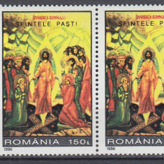 ROMANIA 1995 LP 1374 SFINTELE PASTI PERECHE MNH