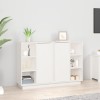 VidaXL Servantă, alb, 120x35x80 cm, lemn masiv de pin