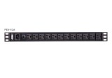 ATEN PE0112G; Tipuri de PDU: De baza, Capacitate portbagaj: 1U, Material carcasa: Aluminiu. Cantitatea Outlets: 12 iesire(i) AC, Tipuri iesire AC: Con