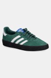 adidas Originals sneakers din piele &icirc;ntoarsă Montreal RM culoarea verde, JS1335
