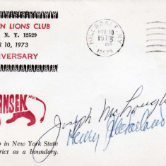 Plic LIONS CLUB, Hillsdale, S.U.A., 10 Noiembrie 1973