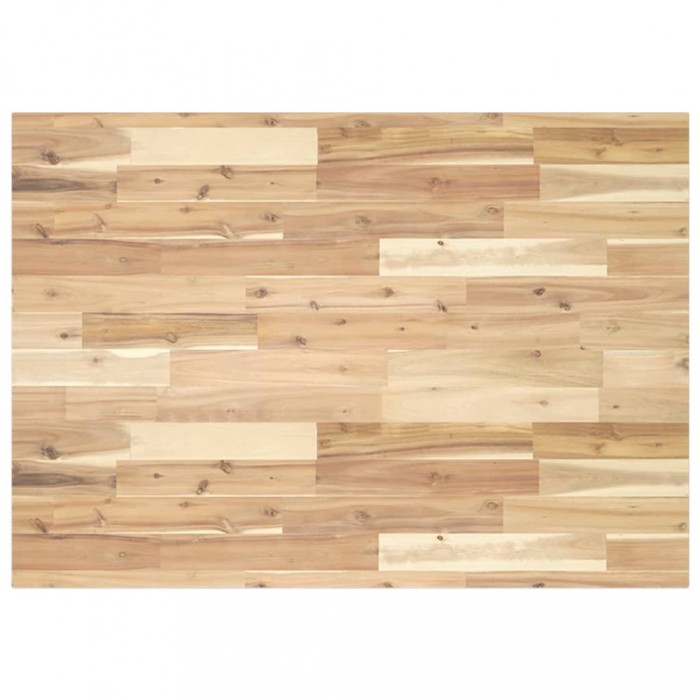 Blat de birou netratat, 120x70x2 cm, lemn masiv de acacia