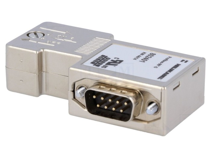 Conector D-Sub 9 pini unghi 90&deg;