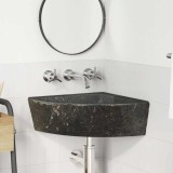 vidaXL Chiuvetă colțare suspendată de perete (38-45) x (38-45) x 12 cm