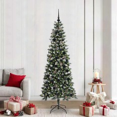 vidaXL Brad de Crăciun artificial cu 300 LED Verde 86 x 86 x 210 cm 3395833