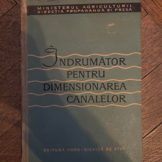 Indrumator pentru dimensionarea canalelor (1960)