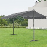 Copertina pavilion gradina Selenizza 600x300x260cm gri inchis [pro.tec] HausGarden Leisure