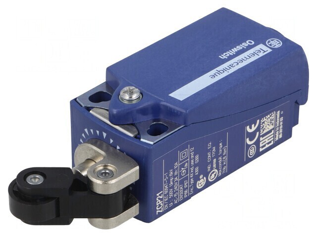 Limitator cursă manetă cu rolă din plastic 14mm 10A