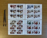 Obiceiuri de Anul Nou, minicoală de 5 timbre și 1 vinietă 2016 LP 2130b