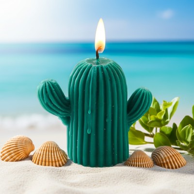 Lumanare Parfumata Cactus , Handmade din Ceara Naturala foto