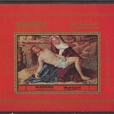 MANAMA PICTURA PASTE ( colita dantelata ) MNH