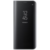 Husa Samsung, Galaxy J3 2017, J330 Clear View Flip Mirror Stand, Negru, ALC MOBILE
