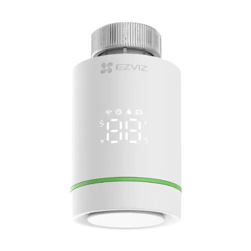 Termostat inteligent EZVIZ, pentru calorifer, afisaj LED, precizie 0.5&Acirc;&deg;C, comunicare Wireless ZigBee CS-T55-R100-G