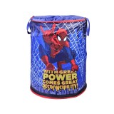 Cos depozitare jucarii, Spiderman, 46x57 cm, Pliabil, ATU-085371, Albastru, Oem