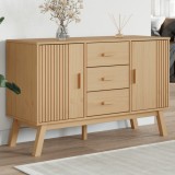 VidaXL Dulap &quot;OLDEN&quot;, maro, 114x43x73,5 cm, lemn masiv pin