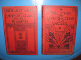 6170- Biblioteca Divertisment-Cunoastere 1905-1909-2 Carti vechi germane.