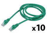 Cablul de rețea U/UTP 6 litat CCA PVC verde 1,5m 26AWG