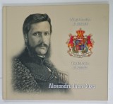 ALEXANDRU IOAN CUZA , PRIMUL DOMNITOR AL ROMANIEI , ALBUM FILATELIC , TEXT IN ROMANA SI ENGLEZA , ANII &#039;2000 , LIPSA TIMBRE !
