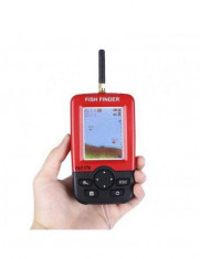 Fish Finder XJ-01, Detector portabil si inteligent de pesti, Ecran LCD, Senzor Sonar Wireless 100m, Sunet Ecou Sonar foto