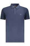 Cumpara ieftin Timberland Tricou polo Millers River Pique barbati, cu logo brodat, Regular fit, Bleumarin, S