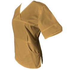 Halat Medical Pe Stil, Bej cu Elastan, Model Sanda - XL