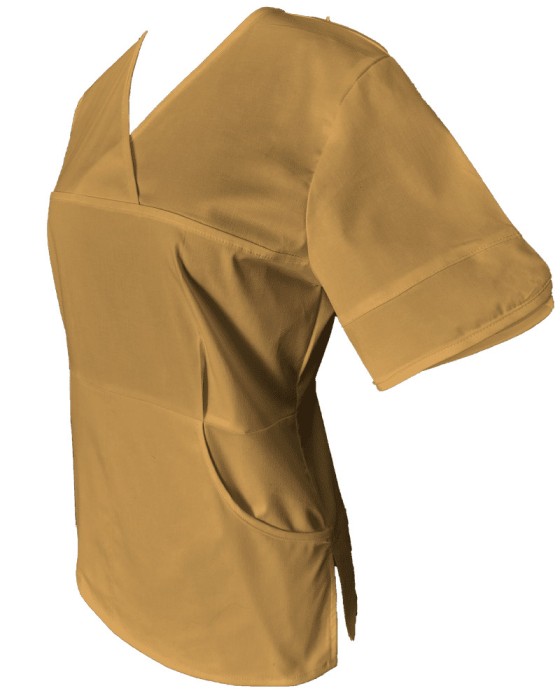 Halat Medical Pe Stil, Bej cu Elastan, Model Sanda - 3XL