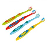 Periuțe de Dinți pentru Copii, Set 4 Bucăți, Cap Mic Rotunjit, Multicolor, Oem