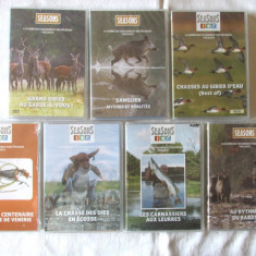 Pachet 7 DVD-uri colectia SEASONS, vanatoare si pescuit. In limba franceza