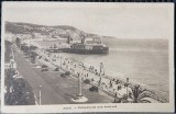 Carte postala, Nice Promenade des Anglais, perioada interbelica