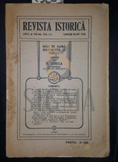 REVISTA ISTORICA an VIII - ian-mart 1922 - N . IORGA foto