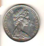 SV * GIBRALTAR 25 PENCE 1967 * ARGINT * AUNC, Europa