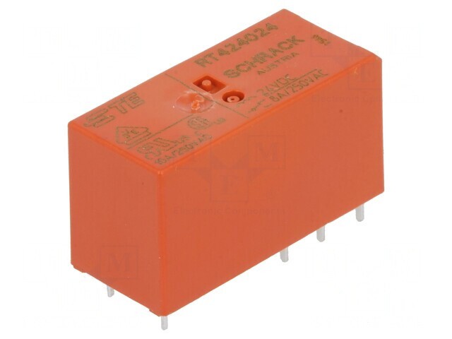 Releu Electromagnetic DPDT 24VDC 8A PCB