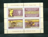 ROMANIA 2006 - CENTENARUL ZBORULUI TRAIAN VUIA, BLOC, MNH - LP 1712b, Nestampilat