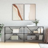 vidaXL Masă consolă gri sonoma 180x30x75 cm Lemn prelucrat și fier