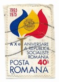 Romania (694) - 10 ani de la proclamarea R.S.R., 1975 - obliterata