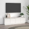 Comoda TV, alb, 156x37x45 cm, lemn masiv de pin GartenMobel Dekor