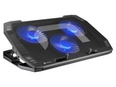 Suport de răcire notebook NATEC negru cu ventilatoare USB A și USB C